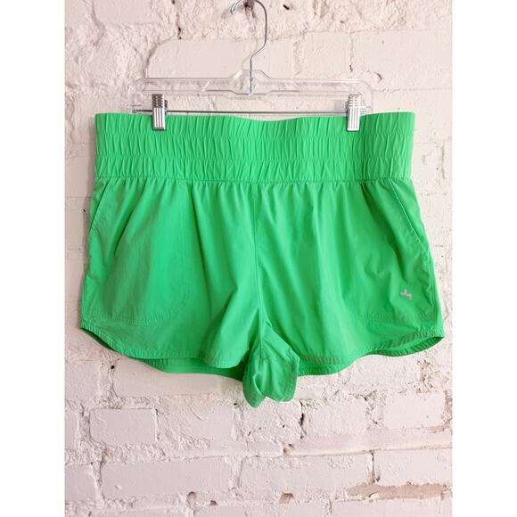 JoyLab Pants - JoyLab Neon Green Running Shorts Women’s XL High Waist Lined Active Athletic